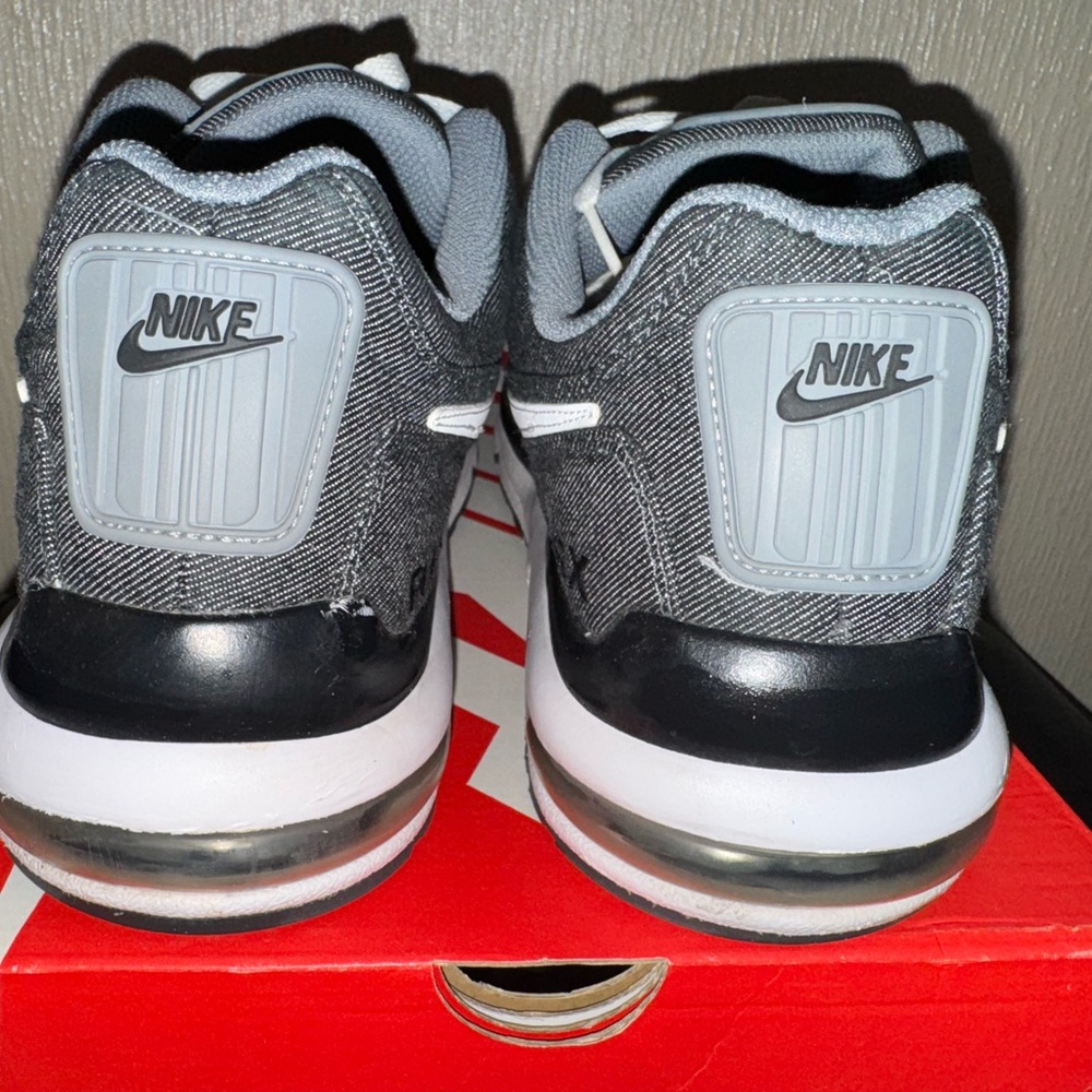 Nike Charcoal and White Denim Athletic Shoes - Picture 3 of 10